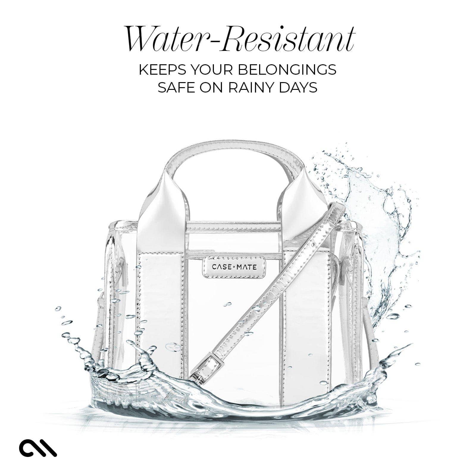 Case-Mate Clear Stadium Bag: Midnight Black