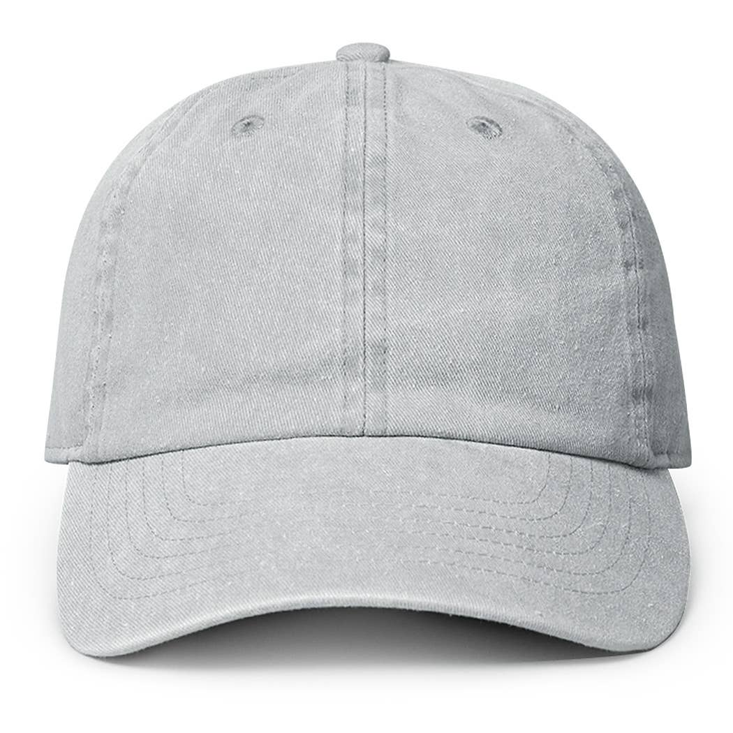 Pigment Dyed Cotton Baseball Dad Cap: GREEN / ONE SIZE