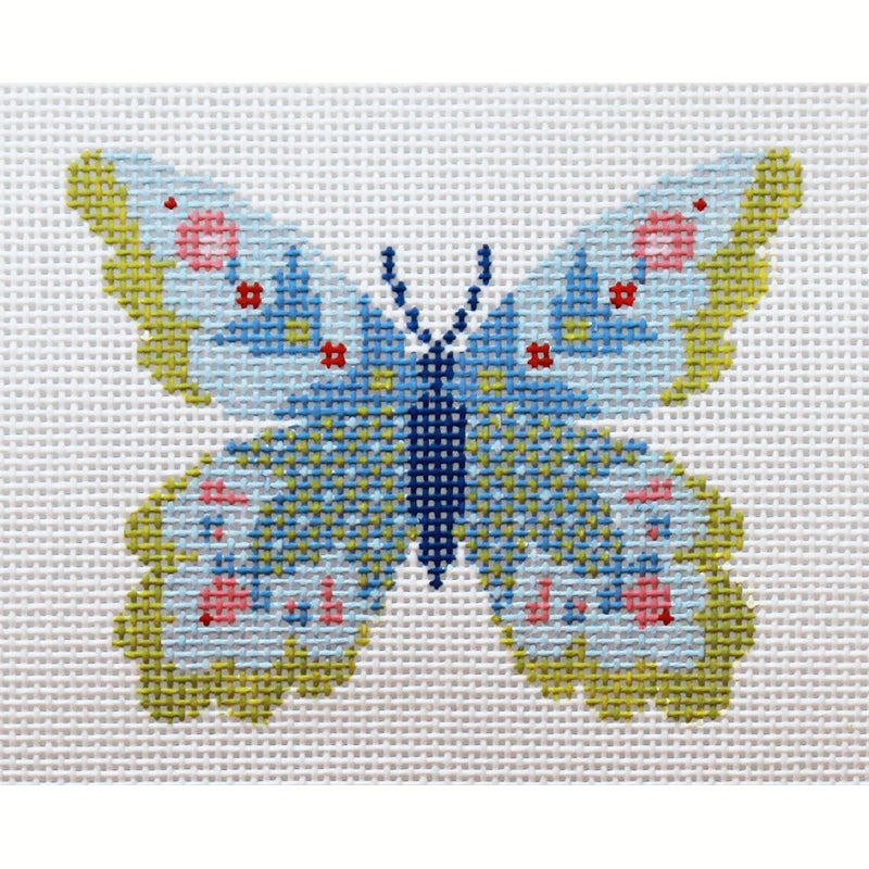 Blue Butterfly I Abigail Cecile Canvas