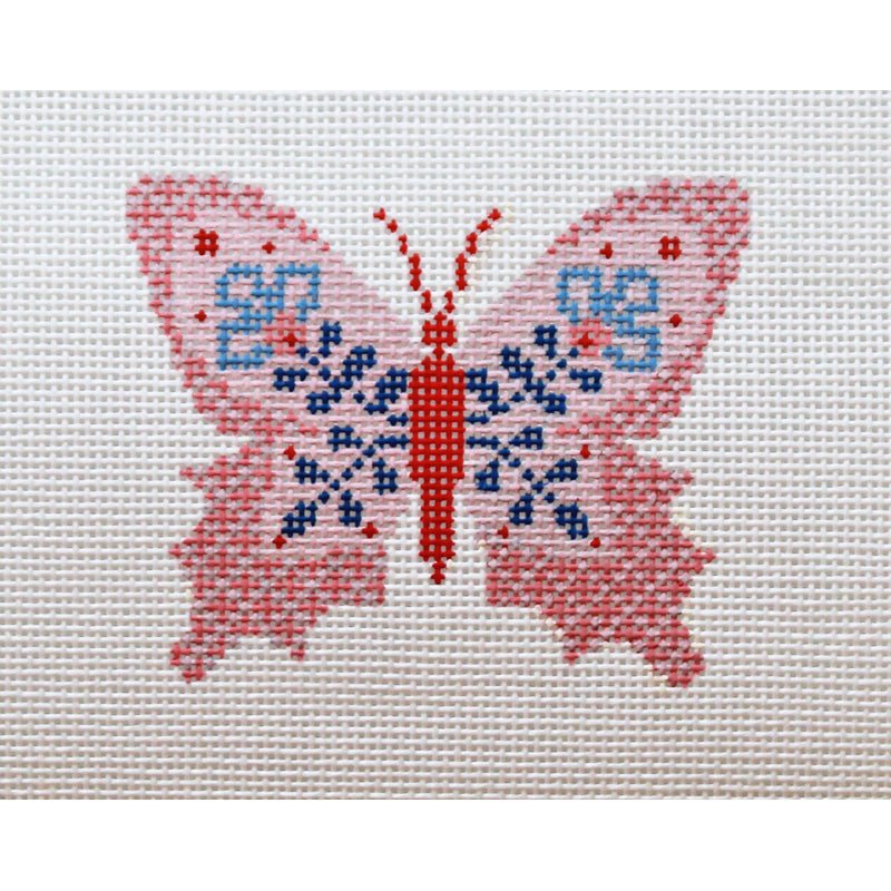 Pink Butterfly II Abigail Cecile Canvas
