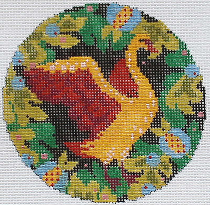 12 Days of Christmas by Abigail Cecile: 7 Swans Canvas