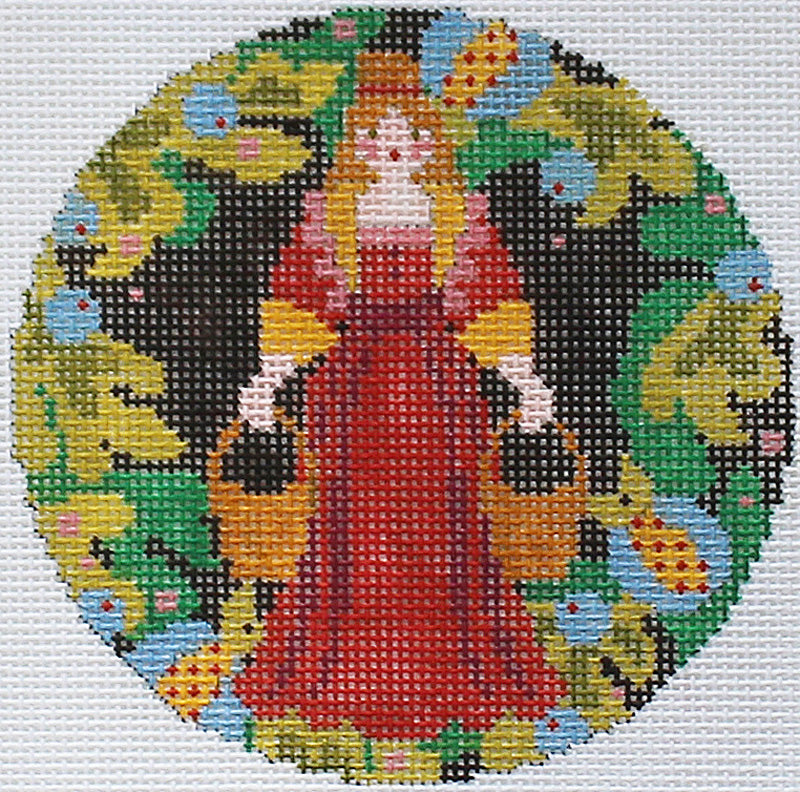 12 Days of Christmas by Abigail Cecile: 8 Milking Maids Canvas