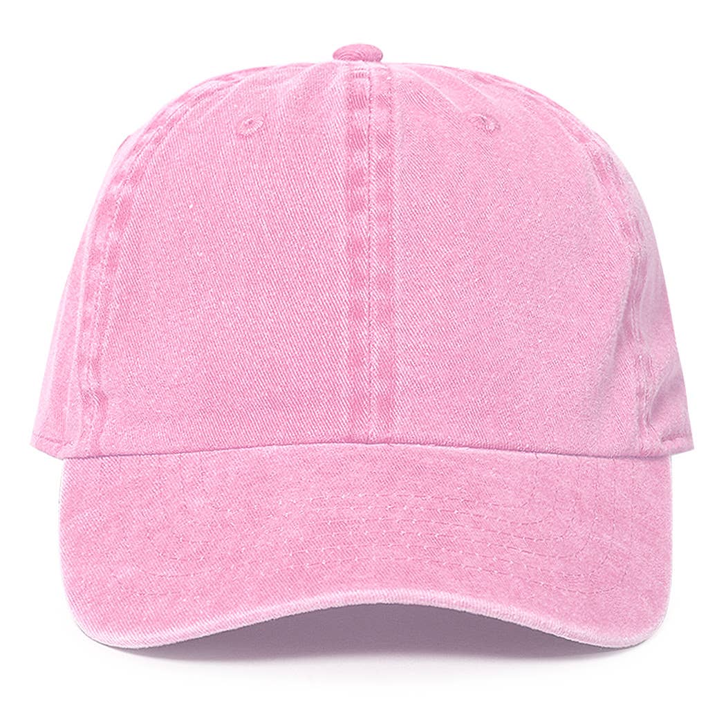 Pigment Dyed Cotton Baseball Dad Cap: GREEN / ONE SIZE