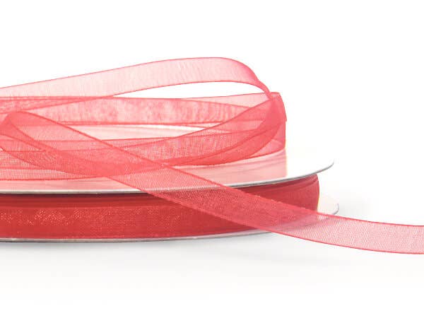 Sheer Organza Gift Packaging Ribbon: Light Blue / 1 Pack / 7/8"x100 yards