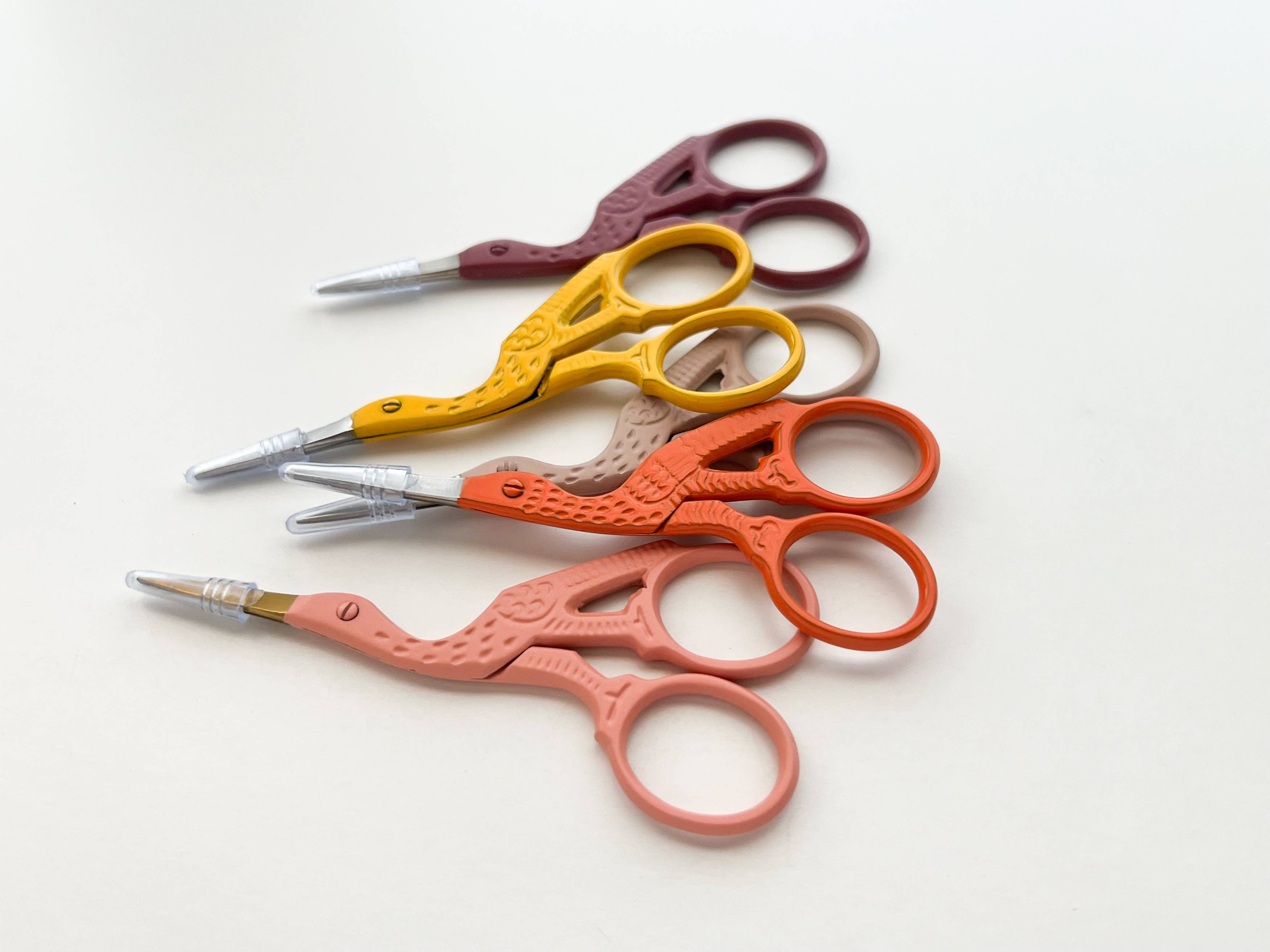 Bird scissors, small sewing scissors, stork scissors: Shell