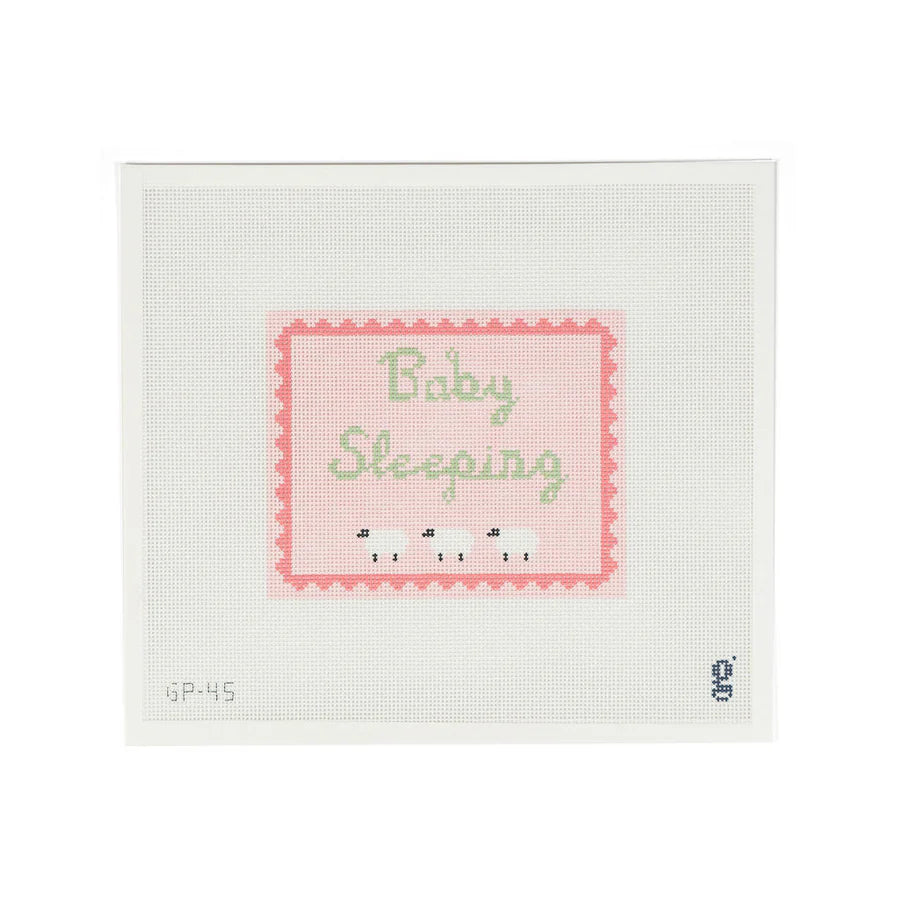 Baby Sleeping Canvas Pink