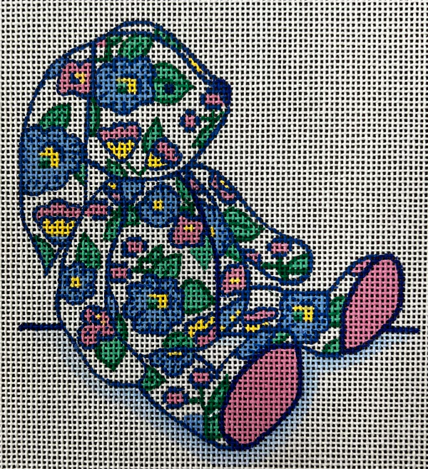 Betsy the Floral Bunny Canvas