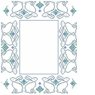 Blue Bunny Frame Canvas