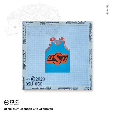 OSU Blue Basketball Jersey Canvas