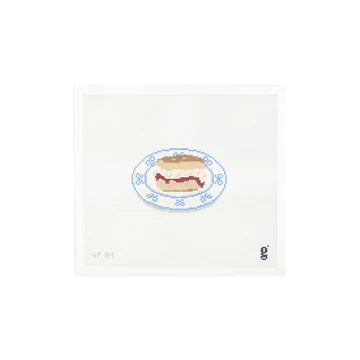 Blue Bow Scone Canvas
