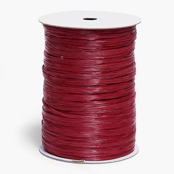 Matte Raffia Ribbon: Red Matte / 1 Pack / 100 yards