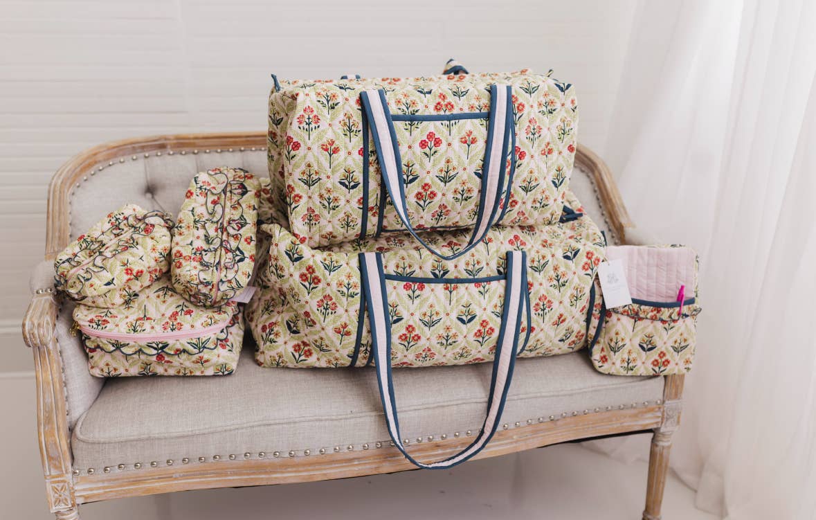 Scalloped Quilted Tote Bag Regular Size | Meadow Luxe