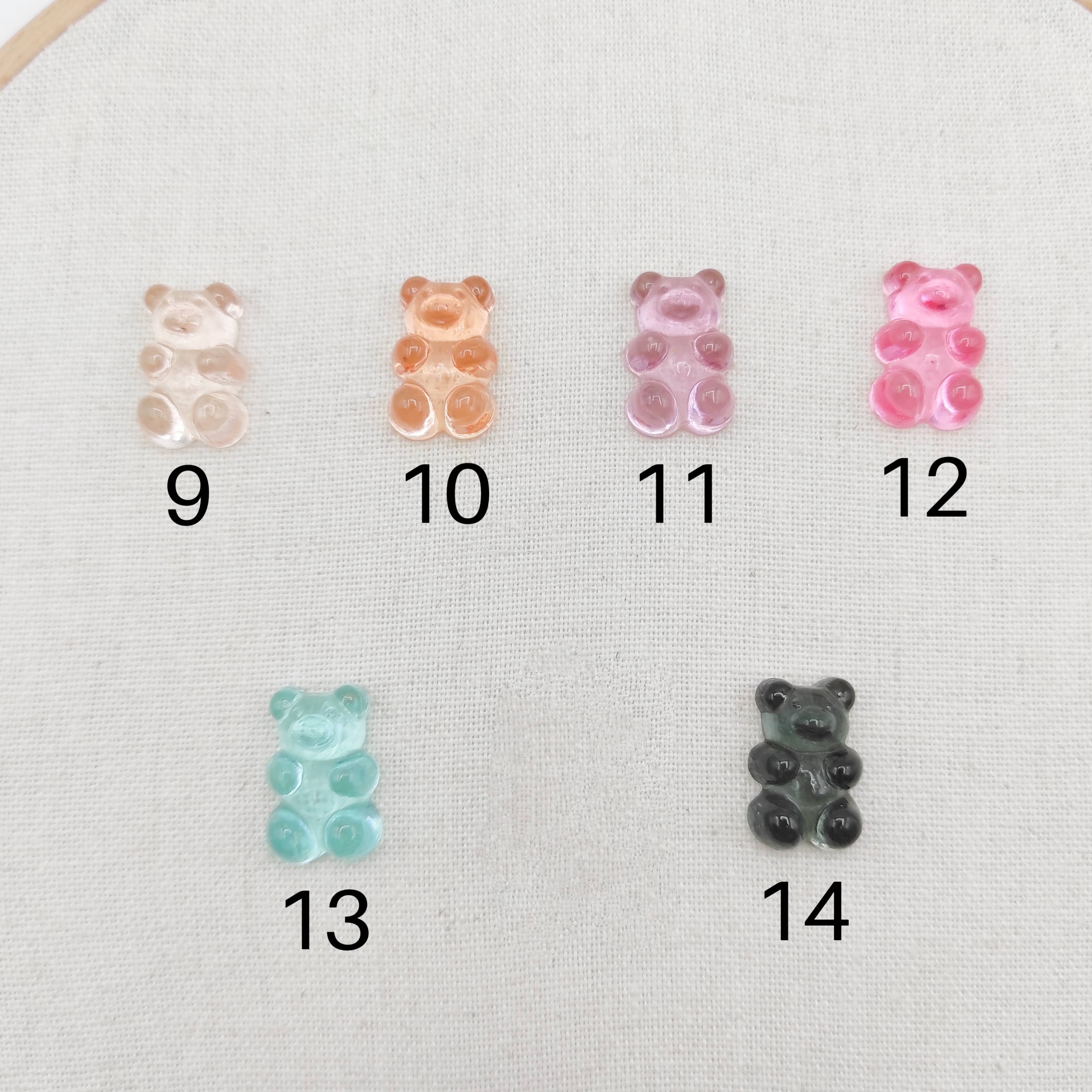 Gummy bear small needle minders: 8 Blue
