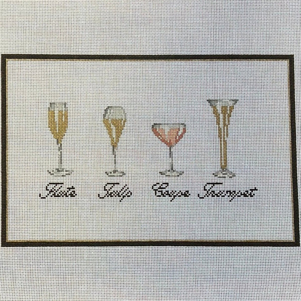 Champagne Glasses Canvas