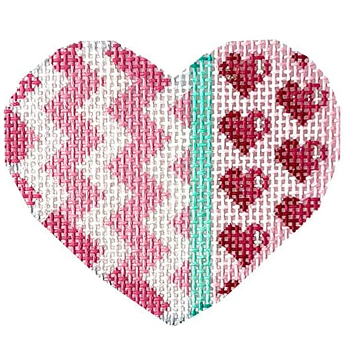 Chevron/Hearts MIni Canvas