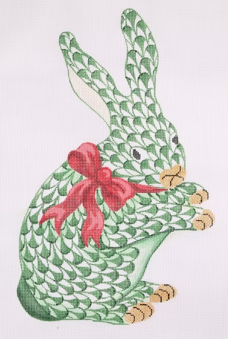 Christmas Fishnet Standing Bunny