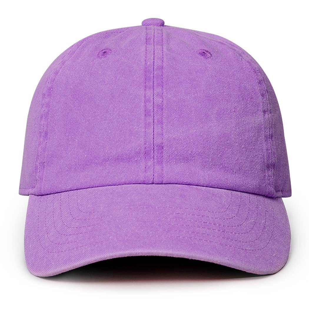 Pigment Dyed Cotton Baseball Dad Cap: GREEN / ONE SIZE