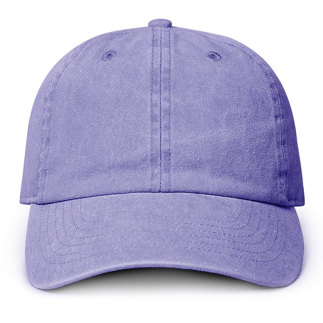 Pigment Dyed Cotton Baseball Dad Cap: GREEN / ONE SIZE
