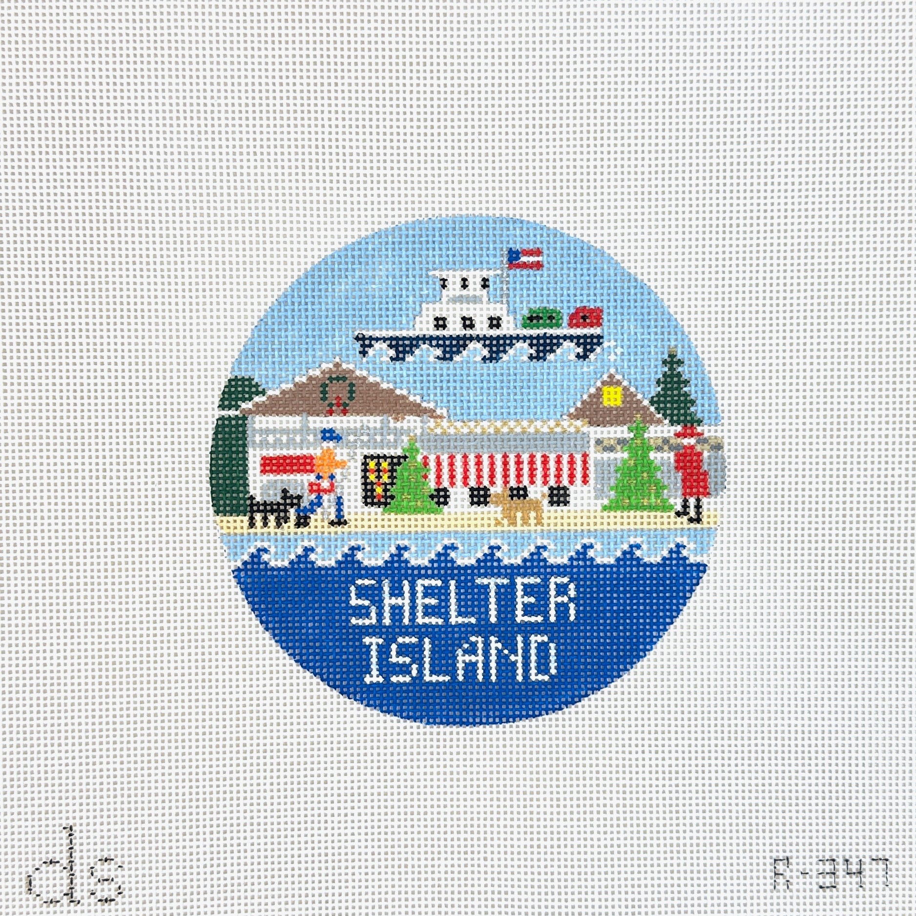Shelter Island Round Canvas