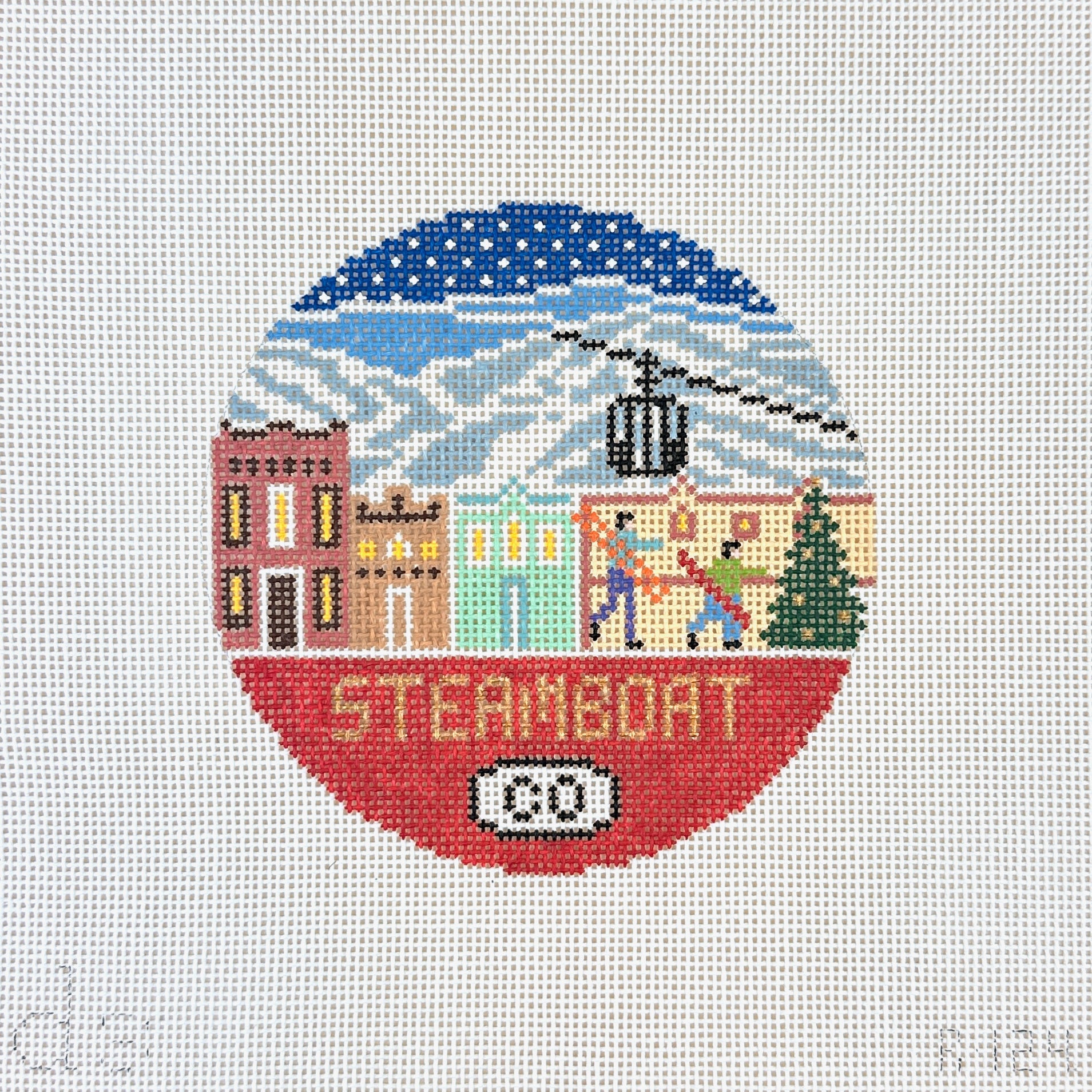 Steamboat Round Canvas
