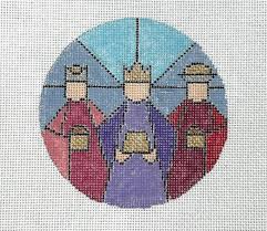Stained Glass Wise Men Canvas
