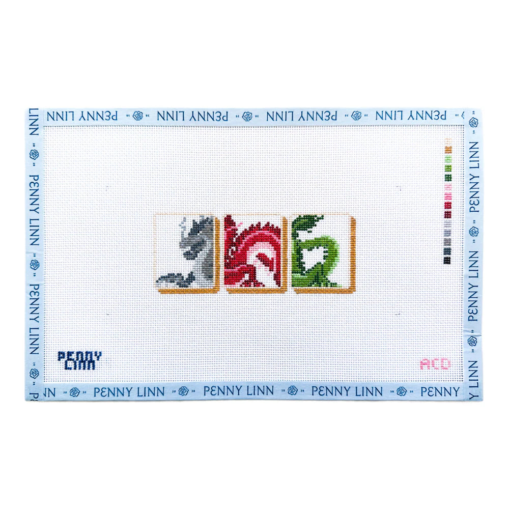 Tile Set Dragons Canvas