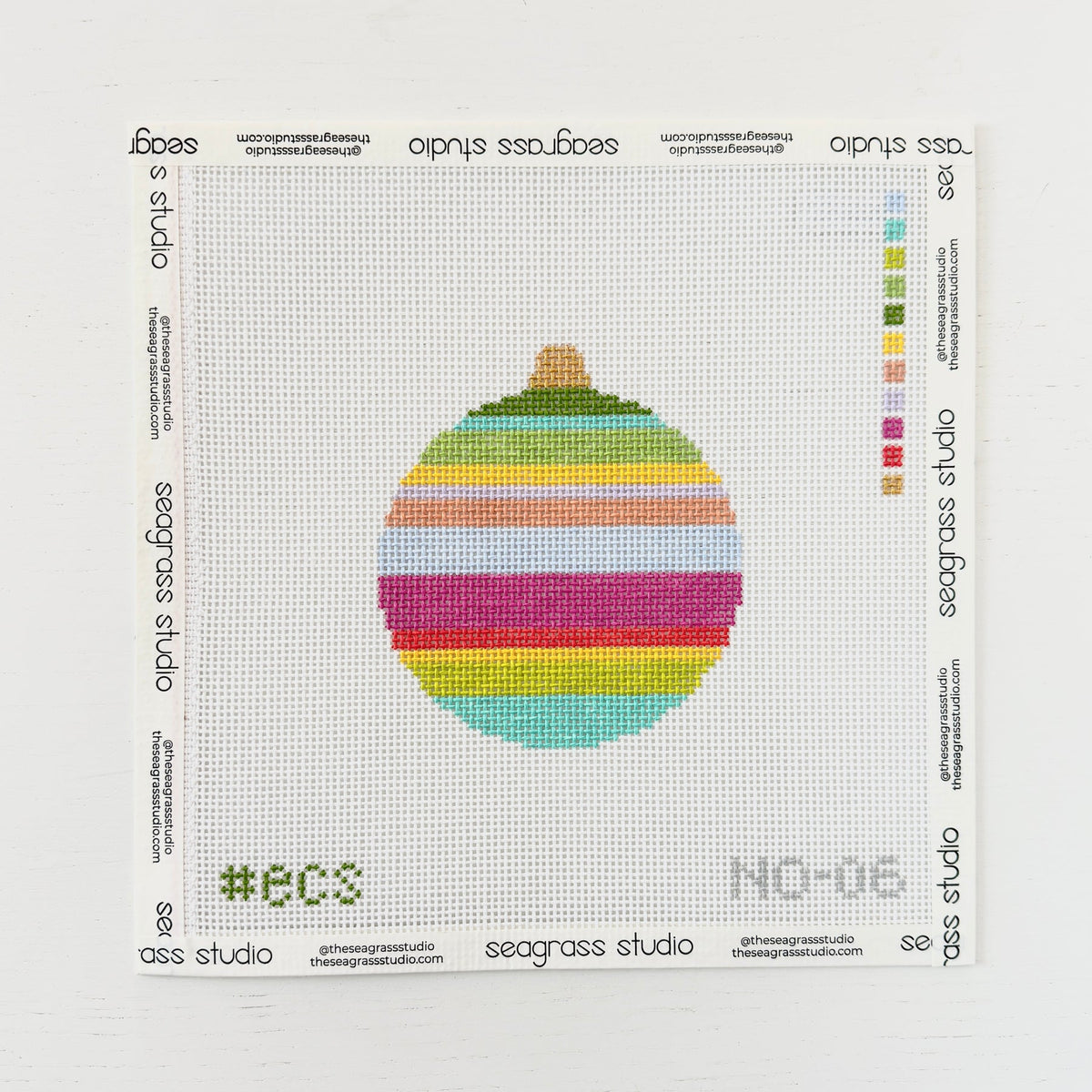 Striped Round Bauble ECS Canvas