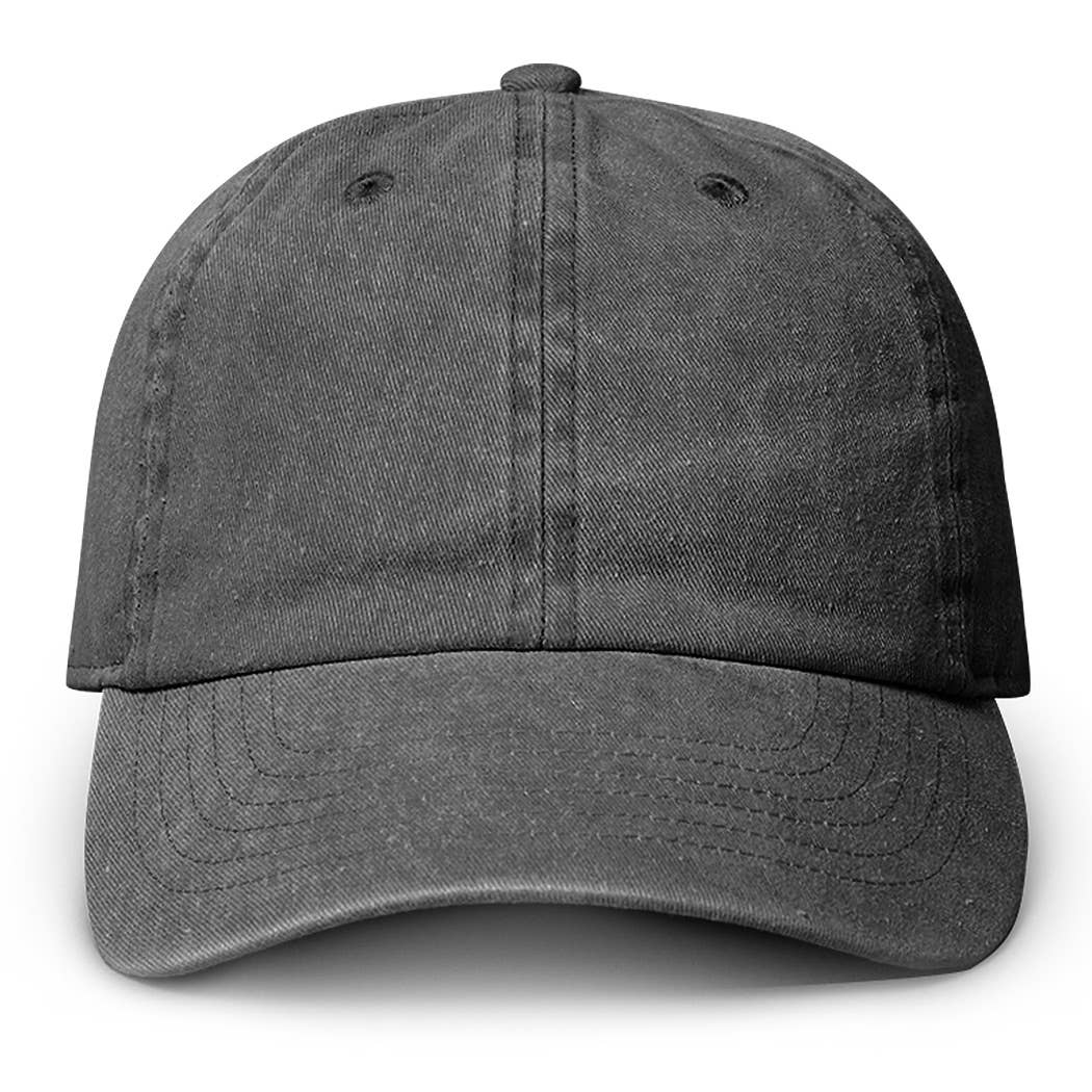 Pigment Dyed Cotton Baseball Dad Cap: GREEN / ONE SIZE