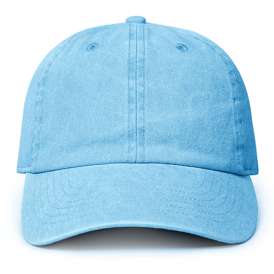 Pigment Dyed Cotton Baseball Dad Cap: GREEN / ONE SIZE