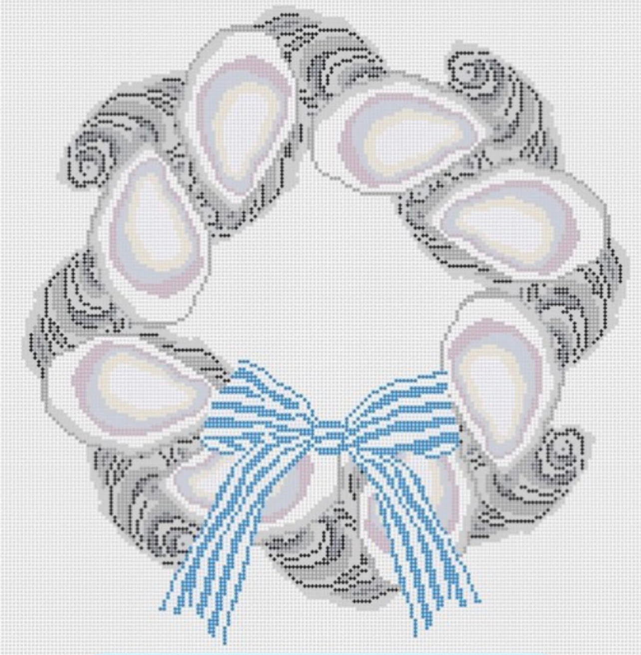 Oyster Wreath Canvas