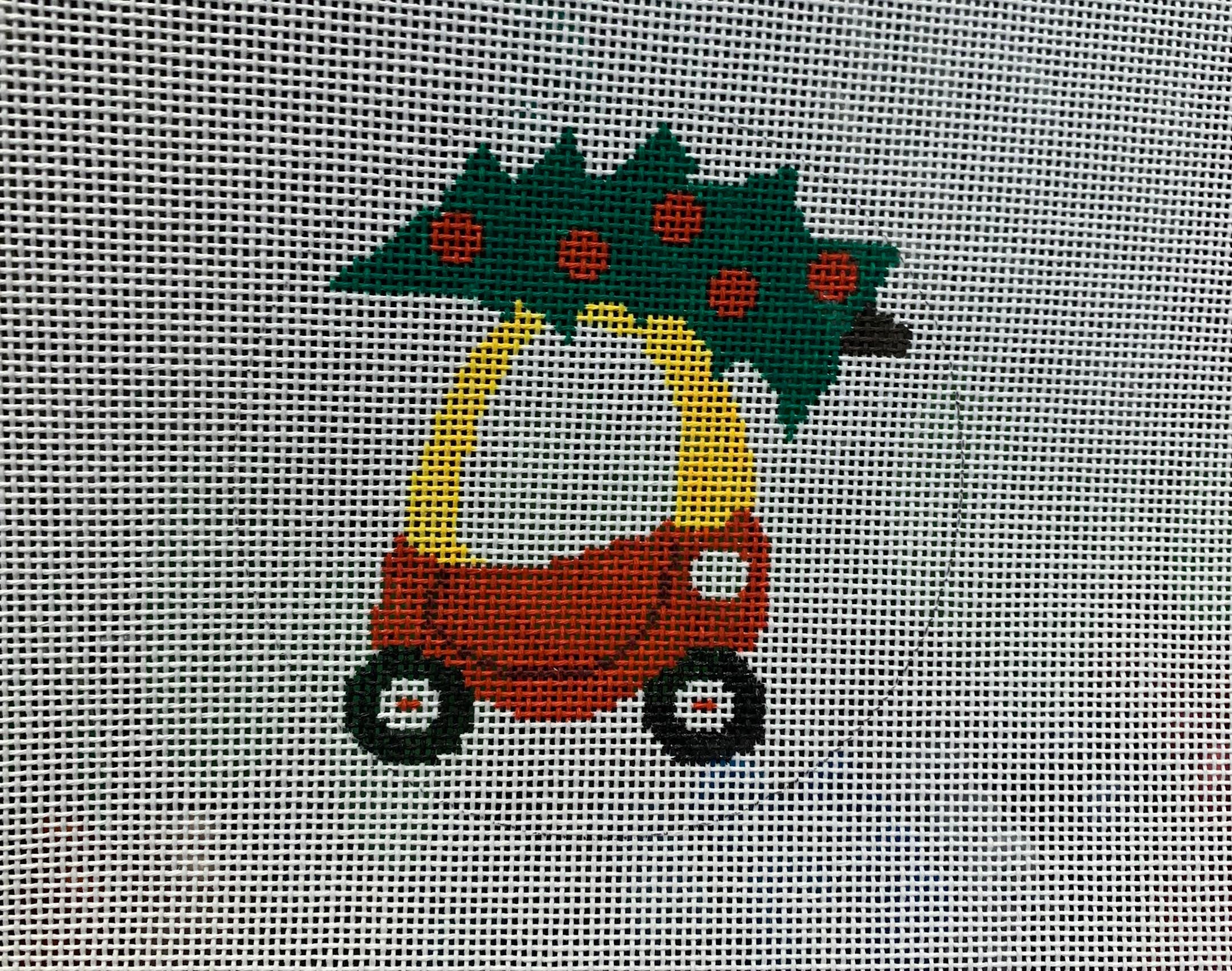 Christmas Little Tykes Car Canvas