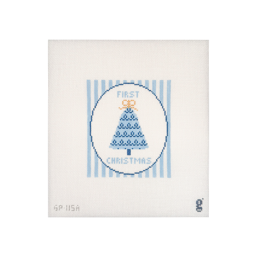 First Christmas Canvas - Blue