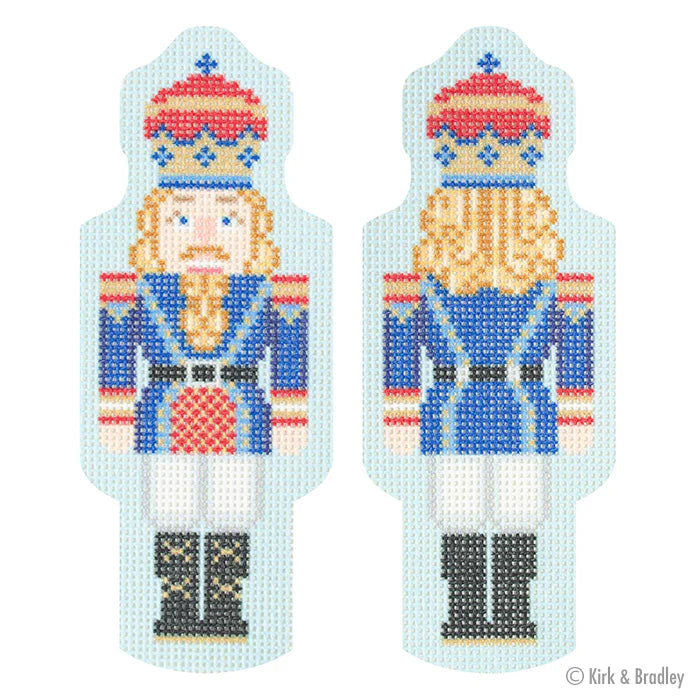 Double-Sided Nutcracker Ornament - Royal Blue