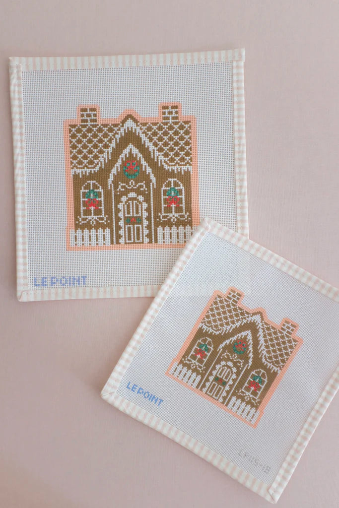 Christmas Village Gingerbread House Canvas