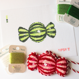 Green Wrapped Candy Canvas