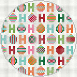 Ho Ho Ho Round Canvas