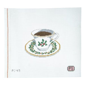 Holiday Teacup Canvas