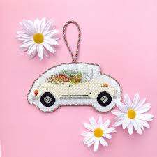 Mini Cooper with Flowers and Guide