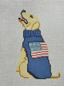 Yellow Lab with Sweater Canvas