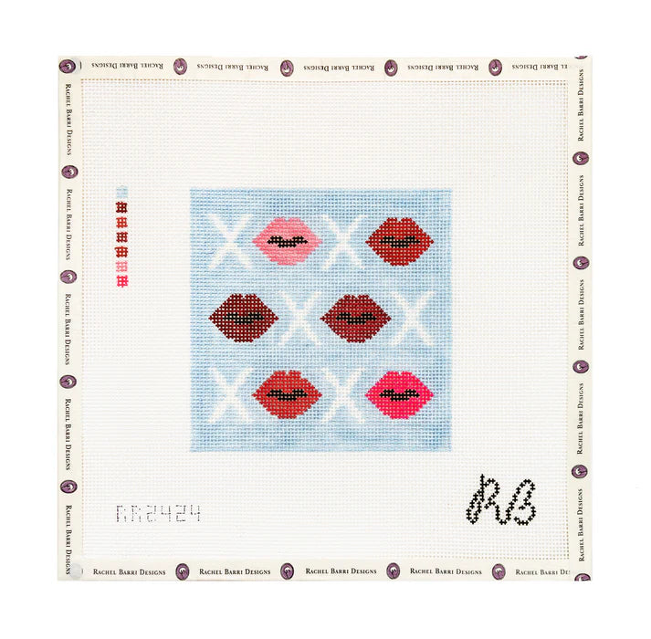 Lips XO - 4" Canvas
