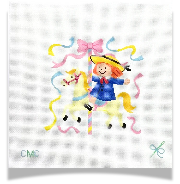 Madeline on Carousel Canvas
