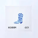 Mini Star Boot Printed Canvas