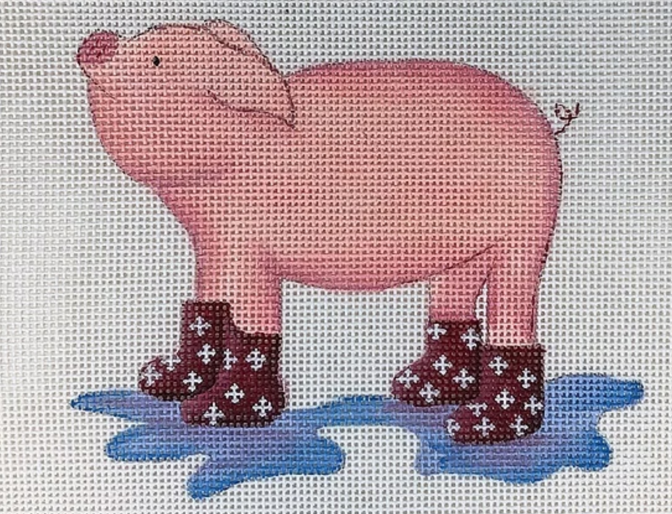 Pig In Boots Canvas