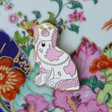 Pink Staffordshire Dog Needle Minder