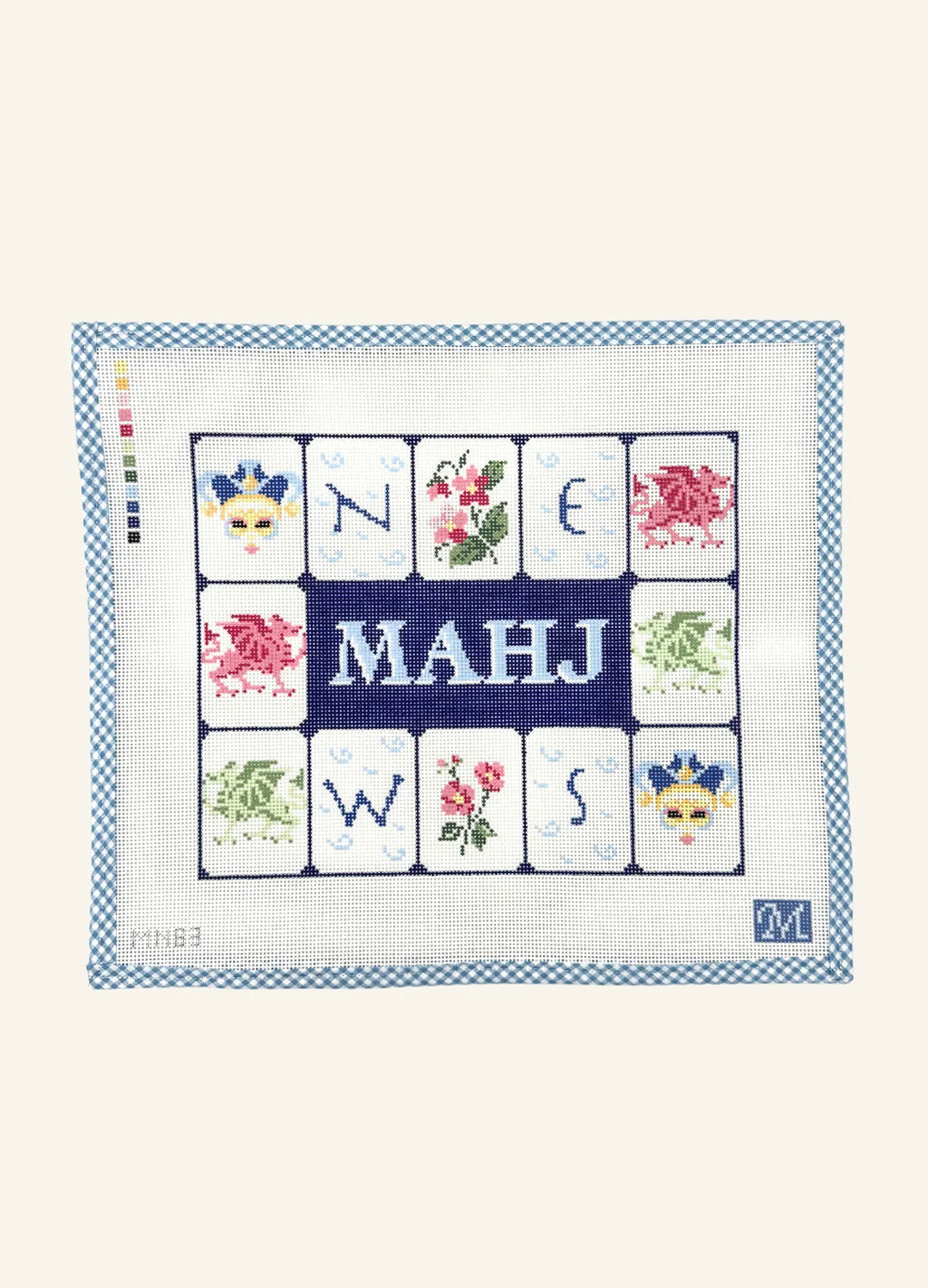 Mahj Tile Pouch Canvas