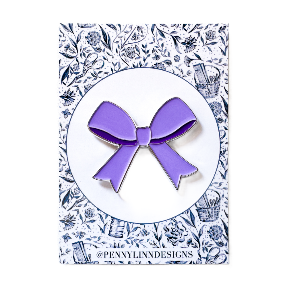 Purple Bow Needleminder