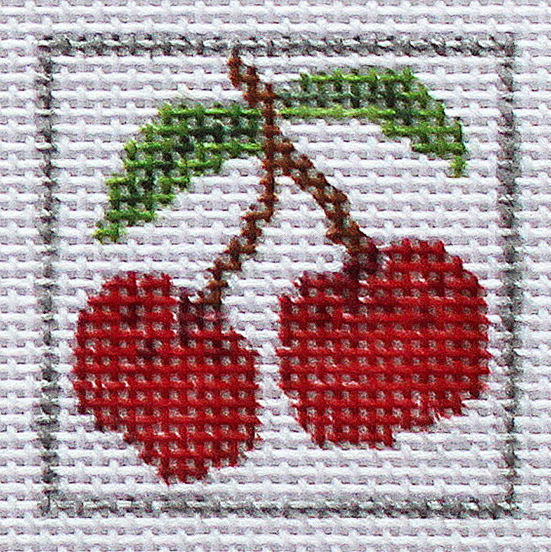 PLD - Cherry on 13 mesh Canvas