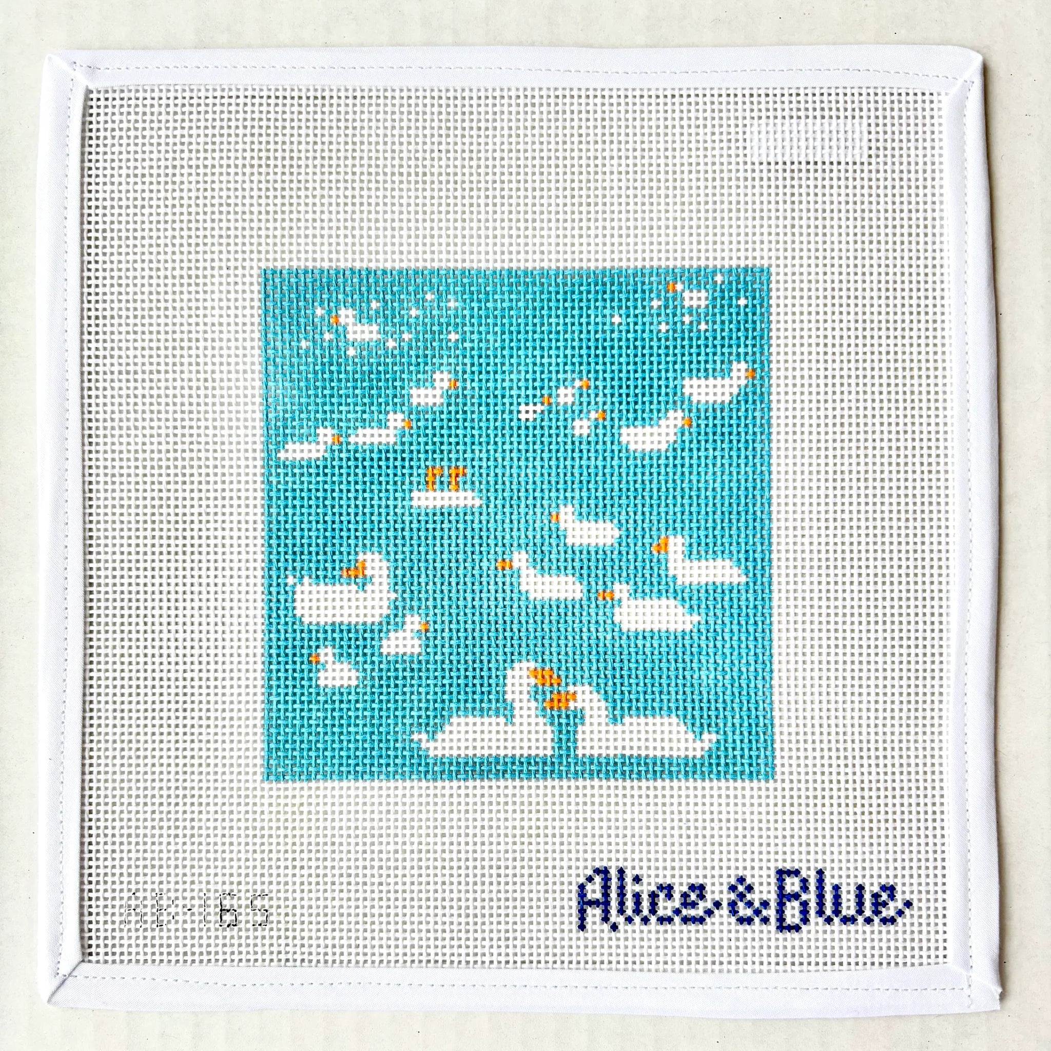 Swimming Ducks Canvas