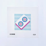 Two Dot Coaster Printed Canvas