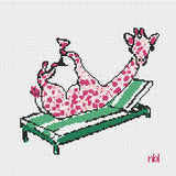 Vacation Giraffe Canvas